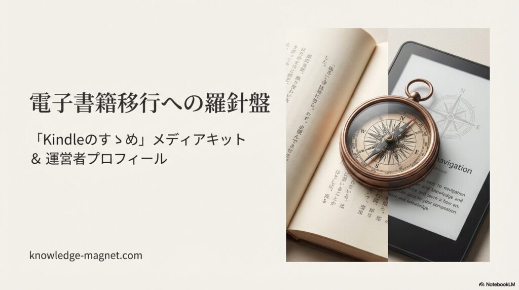 電子書籍移行への羅針盤「Kindleのすゝめ」メディアキットと運営者プロフィール